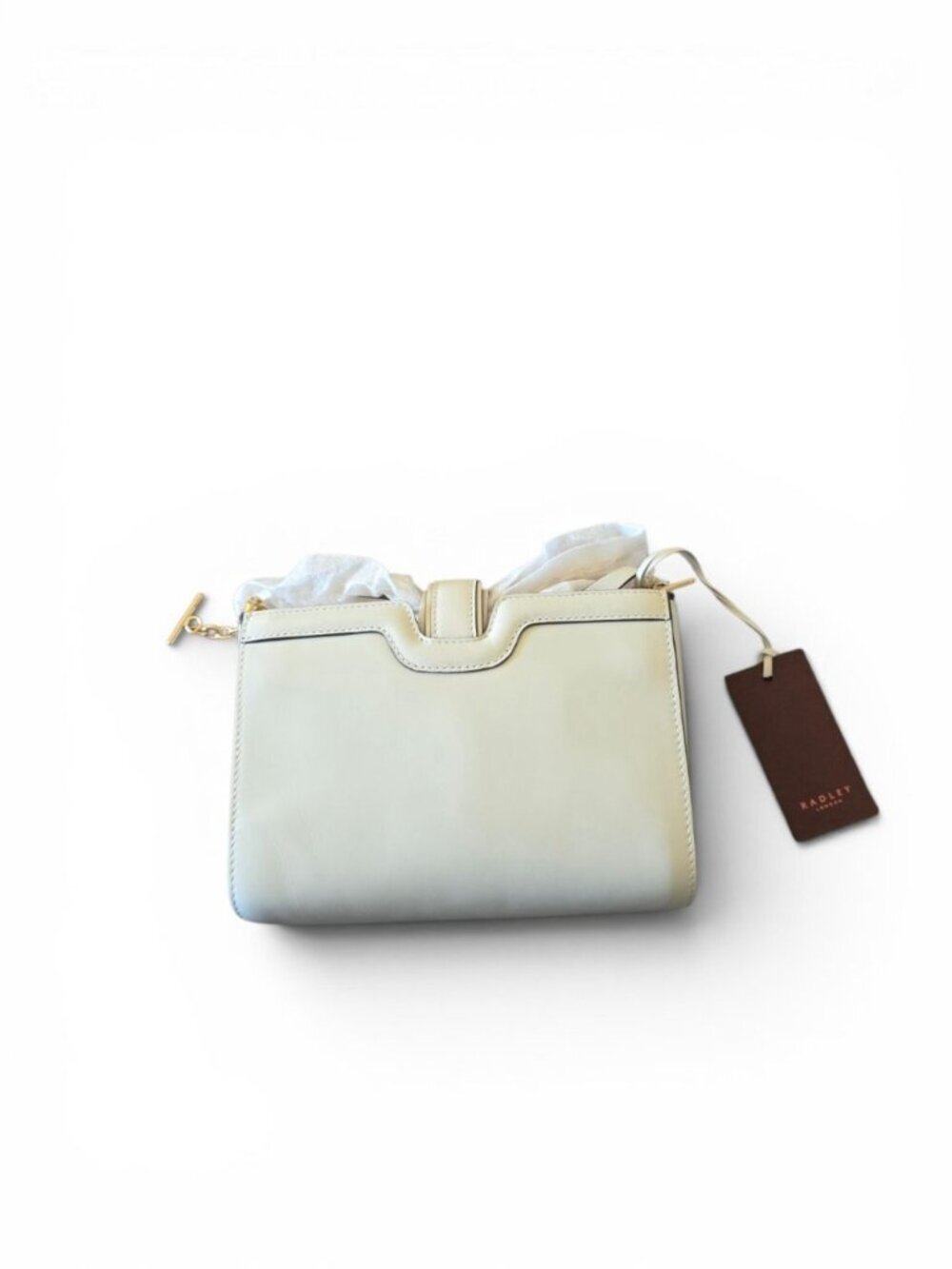NWT Radley London Kentucky Derby Leather Crossbody White Horseshoe Zip Top - Picture 14 of 15